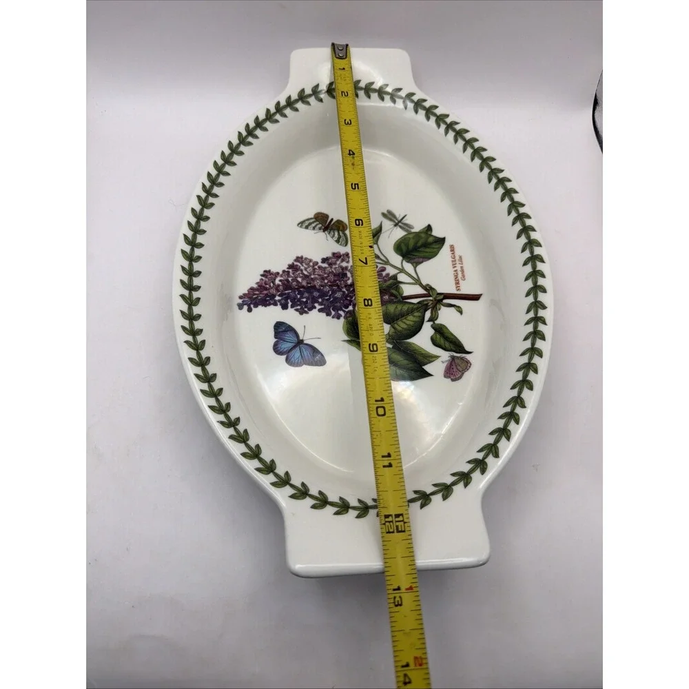 Portmeirion Casserole Botanic Garden Lilac Au Gratin Baking/Serving Dish Handles